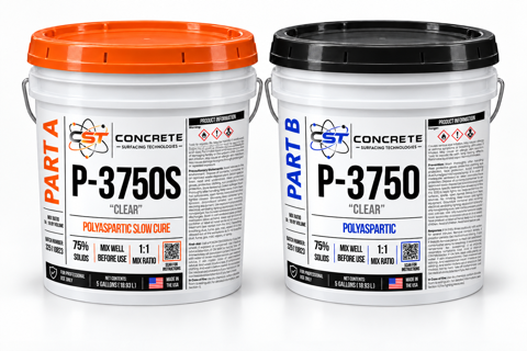 P-3750 Part A and Part B polyaspartic topcoat kit
