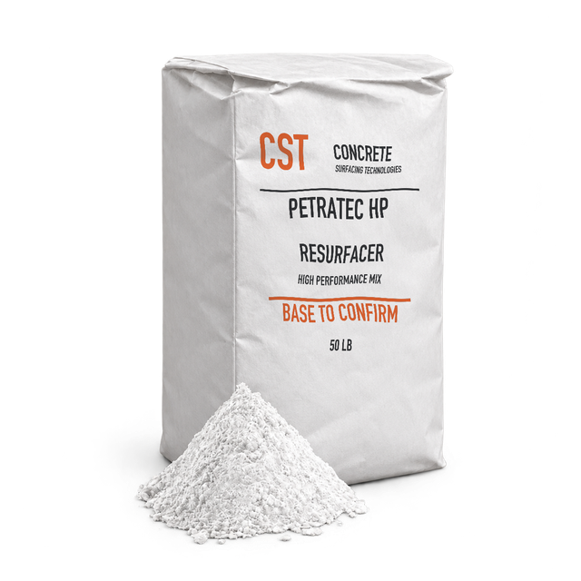 PetraTec HP in an illustrative white cementitious bag